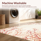 Ultra Soft Area Rug, Non Slip, Stain Resistant, Washable Area Rugs for Living Room, Bedroom, Premium Coral Velvet Floor Mat for Babies – Non Toxic Comfy Play Area(Beige)