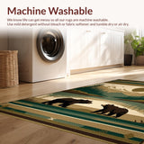 Ultra Soft Area Rug, Non Slip, Stain Resistant, Washable Area Rugs for Living Room, Bedroom, Timeless Classic Outdoor-Inspired Design(Brown)