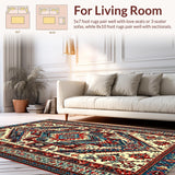 Ultra Soft Area Rug, Non Slip, Stain Resistant, Washable Area Rugs for Living Room, Bedroom, Low-Profile Snail Pattern Kitchen Decor Mat(Beige)