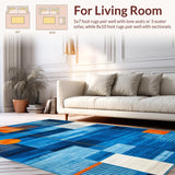 Playful Multi Hued Shapes(Blue)