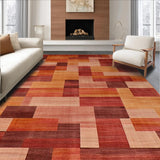 Ultra Soft Area Rug, Non Slip, Stain Resistant, Washable Area Rugs for Living Room, Bedroom, Elegant Distressed Colorful Pattern(Brown)