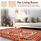 Playful Geometric Jute Arrangement(Red)