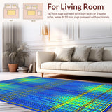 Modern Artful Tiled Arrangement(Blue)