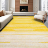 Ultra Soft Area Rug, Non Slip, Stain Resistant, Washable Area Rugs for Living Room, Bedroom, Charming Sunrise Textured Weave(Yellow)