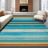Artful Multicolor Striped Ensemble(Blue)