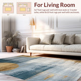 Chic Minimalist Distorted Shapes(Blue)