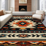 Sophisticated Black and White Ethno Design(Red)