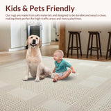 Chic Modern Cream Geometric Motif(Beige)