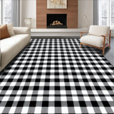 Trendy Seasonal Check Motif(Black)
