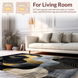 Chic Modern Abstract Contrast(Black)