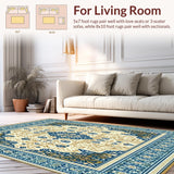 Beige Blue Kitchen Area(Beige)