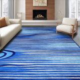 Modern Boho Patio with Abstract Shapes(Blue)