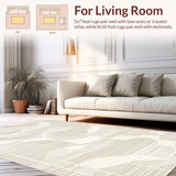 Dynamic Cream Abstract Wave Composition(Beige)