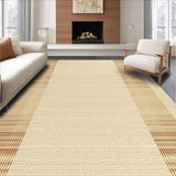 Ultra Soft Area Rug, Non Slip, Stain Resistant, Washable Area Rugs for Living Room, Bedroom, Stylish Cozy Layered Texture(Beige)