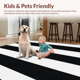 Artistic Black White Patterned Canvas(Black)