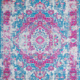Vibrant Fuchsia Geometric Artistry(Blue)