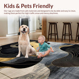 Chic Modern Abstract Contrast(Black)