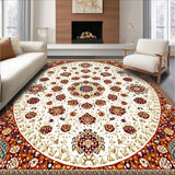 Earthen Embrace Beige and Rich Brown Hues(White)