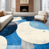 Ultra Soft Area Rug, Non Slip, Stain Resistant, Washable Area Rugs for Living Room, Bedroom, Minimalist Fluffy Decorative Theme(Blue)