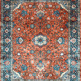 Intricate Medallion Rustic Charm(Red)