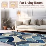 Chic Navy Braided Curves(Blue)