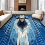 Dynamic Intricate Antelope Artwork(Blue)