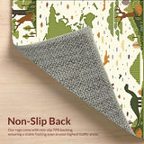 Light Beige Educational with Prehistoric Dinosaur Art and Earth Map Graphics(Green)