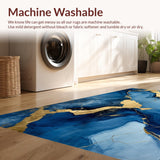 Contemporary Blue Marble Motif(Blue)