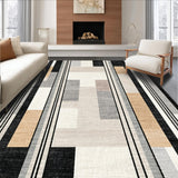 Ultra Soft Area Rug, Non Slip, Stain Resistant, Washable Area Rugs for Living Room, Bedroom, Elegant Nonslip Decorative Surface With Contemporary Monochrome Design(Gray)
