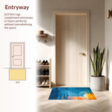 Chic Modern Brushstroke Aesthetic(Blue)