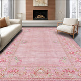 Ultra Soft Area Rug, Non Slip, Stain Resistant, Washable Area Rugs for Living Room, Bedroom, Elegant Pink Bow Design Carpet for Rooms Coquette Area Rug(Pink)
