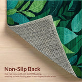Ultra Soft Area Rug, Non Slip, Stain Resistant, Washable Area Rugs for Living Room, Bedroom, Modern Abstract Green Tones Design(Green)