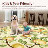 Beige Field Apple Grove Mats Latex Back Non Slip Area(Beige)