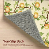 Beige Field Apple Grove Mats Latex Back Non Slip Area(Beige)