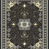 Sophisticated Monochrome Ogee Design(Black)