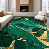 Luxurious Deep Green Tiled Motif(Green)
