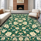 Ultra Soft Area Rug, Non Slip, Stain Resistant, Washable Area Rugs for Living Room, Bedroom, Green Kitchen Beige/Green Blend(Green)