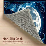 Enchanting Nighttime Wilderness Decor(Blue)