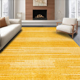 Ultra Soft Area Rug, Non Slip, Stain Resistant, Washable Area Rugs for Living Room, Bedroom, Sleek Casual Shaggy Essence(Yellow)