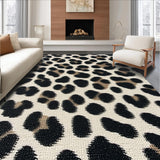 Ultra Soft Area Rug, Non Slip, Stain Resistant, Washable Area Rugs for Living Room, Bedroom, Contemporary Zebra Pattern Entryway Area Rug(Beige)