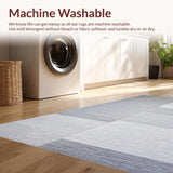 Ultra Soft Area Rug, Non Slip, Stain Resistant, Washable Area Rugs for Living Room, Bedroom, Simple Textured Modern Appeal(Gray)