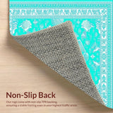 Charming Turquoise Beach Motif(Blue)