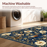 Navy Toned Floral Elegance(Blue)