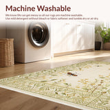 Ultra Soft Area Rug, Non Slip, Stain Resistant, Washable Area Rugs for Living Room, Bedroom, Nature-Inspired Insect Print Area Rug for Living Room(Beige)