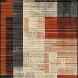 Ultra Soft Area Rug, Non Slip, Stain Resistant, Washable Area Rugs for Living Room, Bedroom, Trendy Neutral Toned Rustic Decor(Orange)