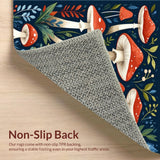 Brightly Colored Rustic Mushroom Artistry(Blue)