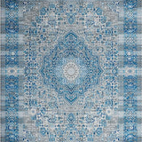 Elegant Transitional Patterned Tiled Style(Blue)