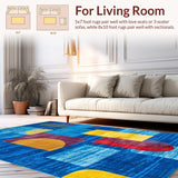 Chic Modernist Colorful Composition(Blue)