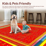 Energetic Cheerful Patterned Decor(Red)