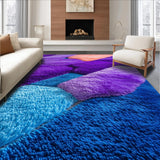Ultra Soft Area Rug, Non Slip, Stain Resistant, Washable Area Rugs for Living Room, Bedroom, Shaggy Purple Playroom Carpet for Kids(Purple)